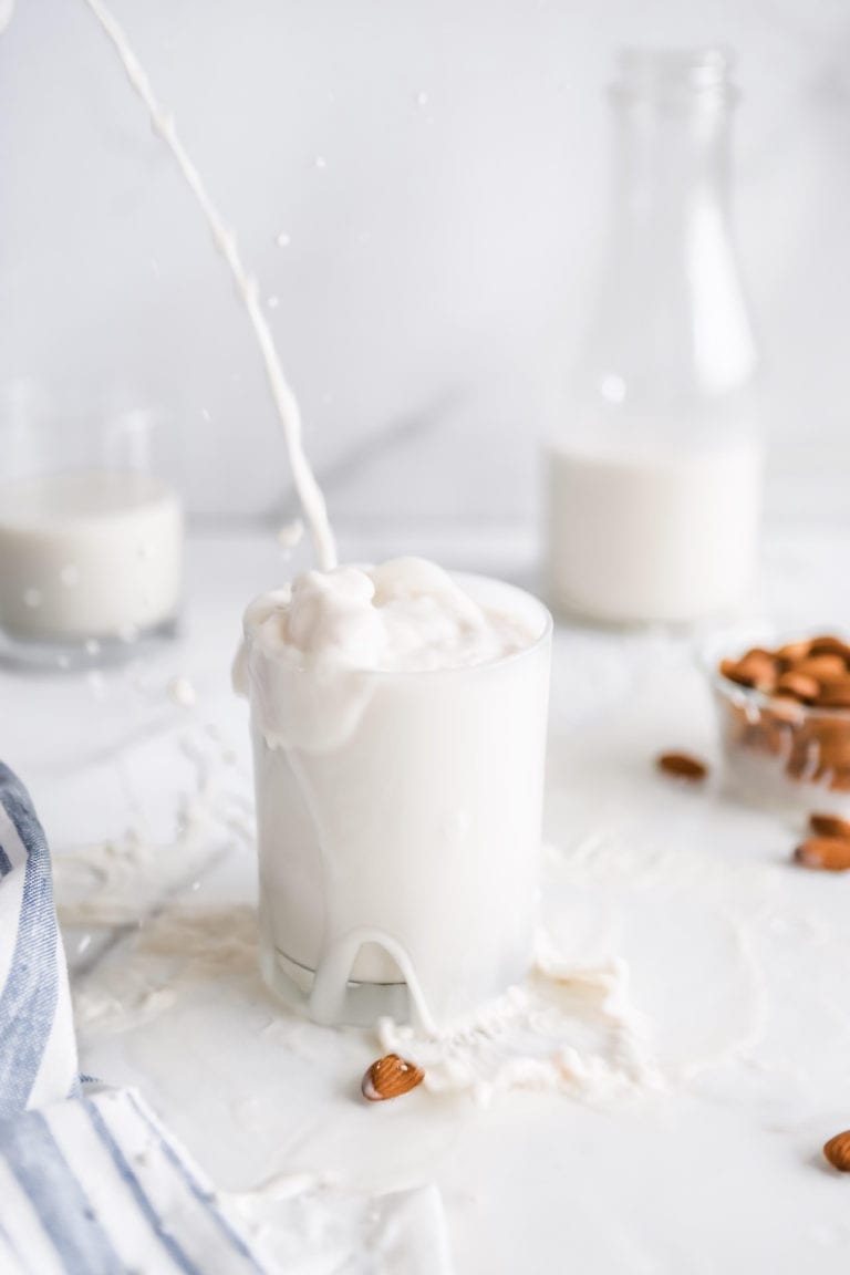 The Best Roasted Homemade Almond Milk Recipe