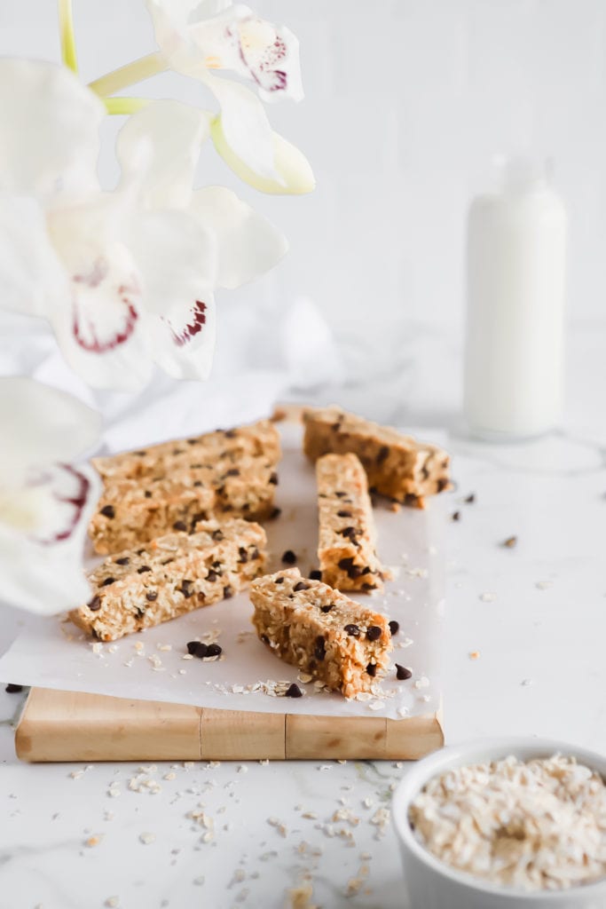 No Bake Chewy Chocolate Chip Granola Bars Basics With Bails