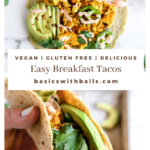 easy delicious breakfast taco ideas with tofu scramble