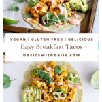 gluten free breakfast taco recipe with vegan chipotle mayo