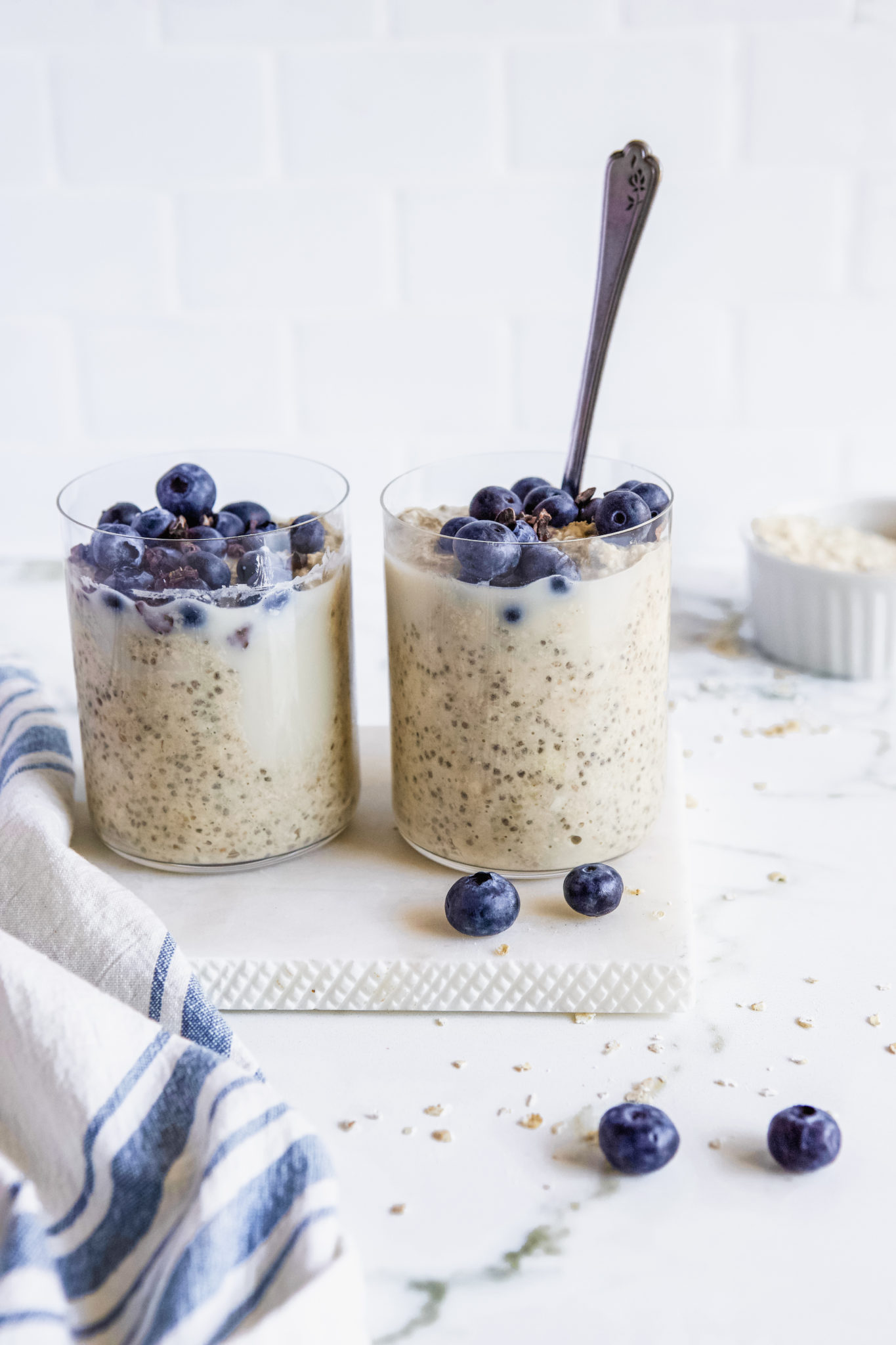 Easy Blueberry Overnight Oats (Gluten Free & Vegan) Basics with Bails