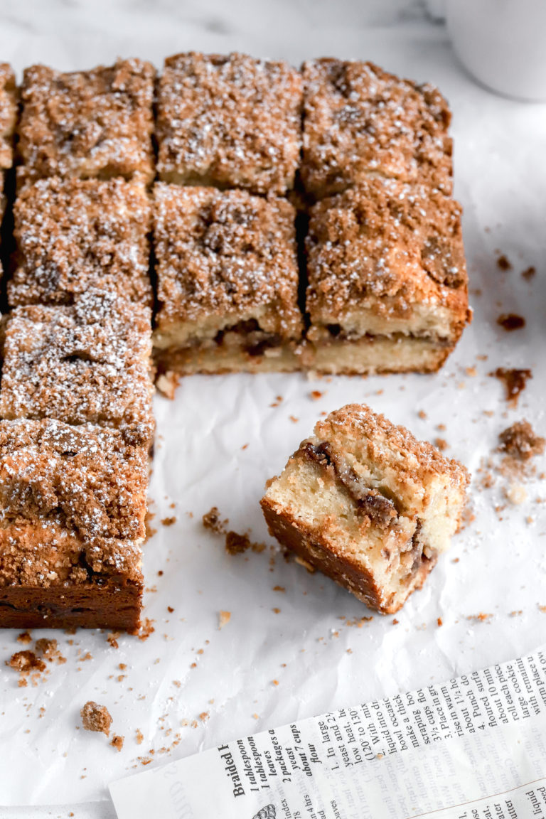 The Best Cinnamon Streusel Sour Cream Coffee Cake