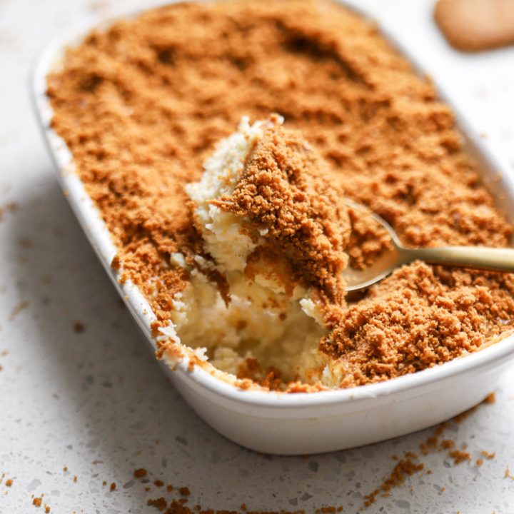 Healthy High Protein Biscoff Cheesecake-image