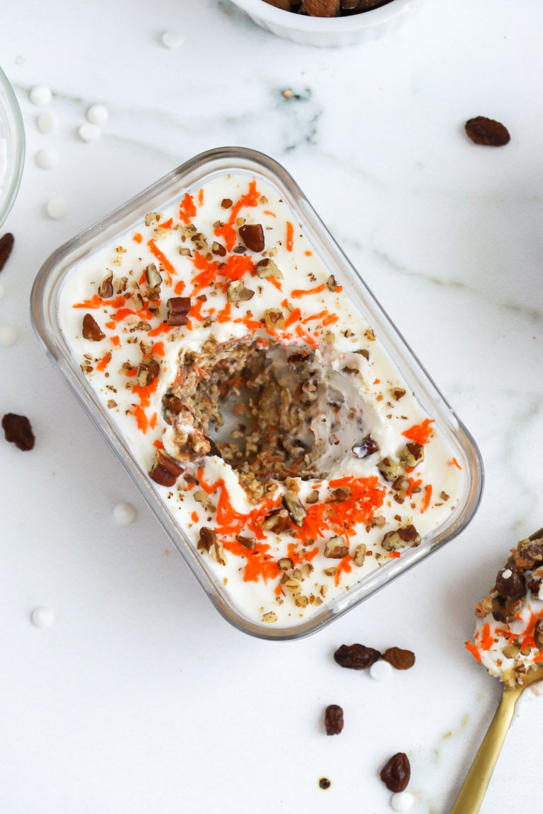 Carrot Cake Overnight Oats (Healthy & Easy Recipe)