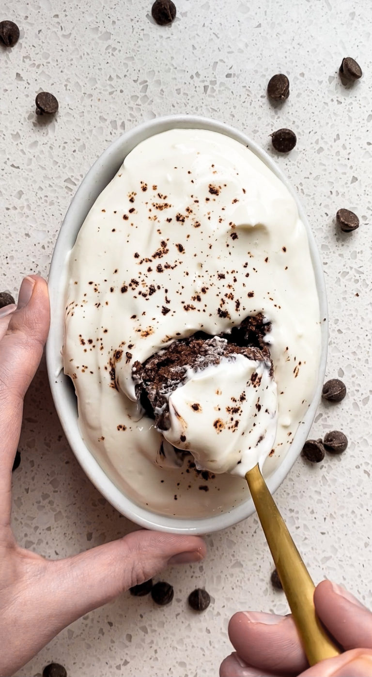 Chocolate Zucchini Baked Oats With Cream Cheese Icing