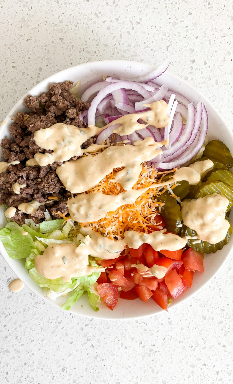 Low Carb Big Mac Salad Bowl Recipe