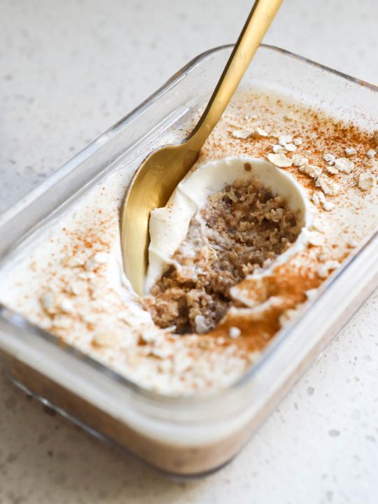 Cinnamon Overnight Oats - Chisel & Fork