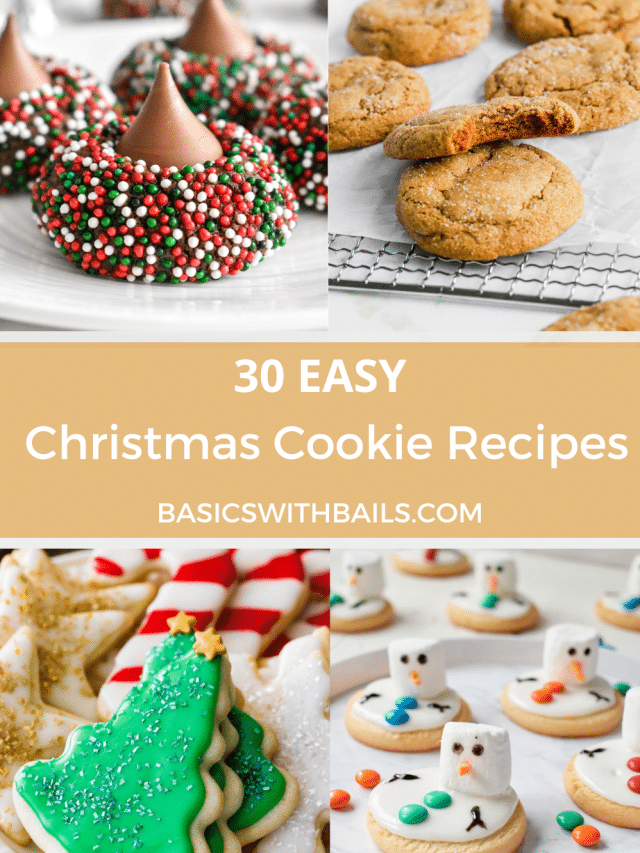 30 Easy Christmas Cookie Recipes With Few Ingredients