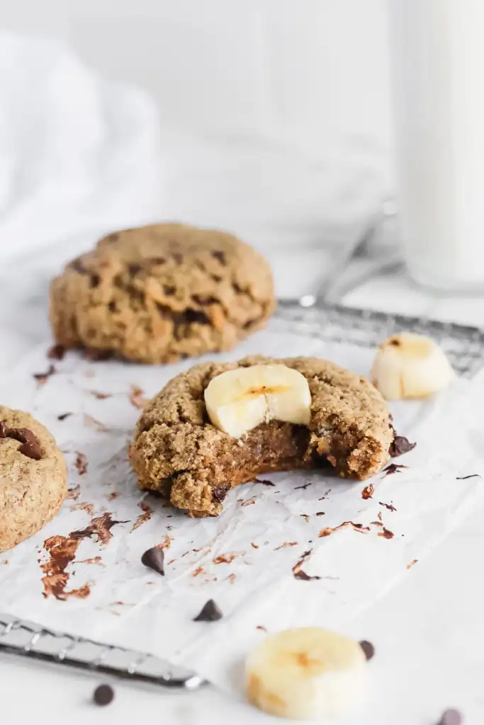 gluten free vegan peanut butter banana bread cookie recipe