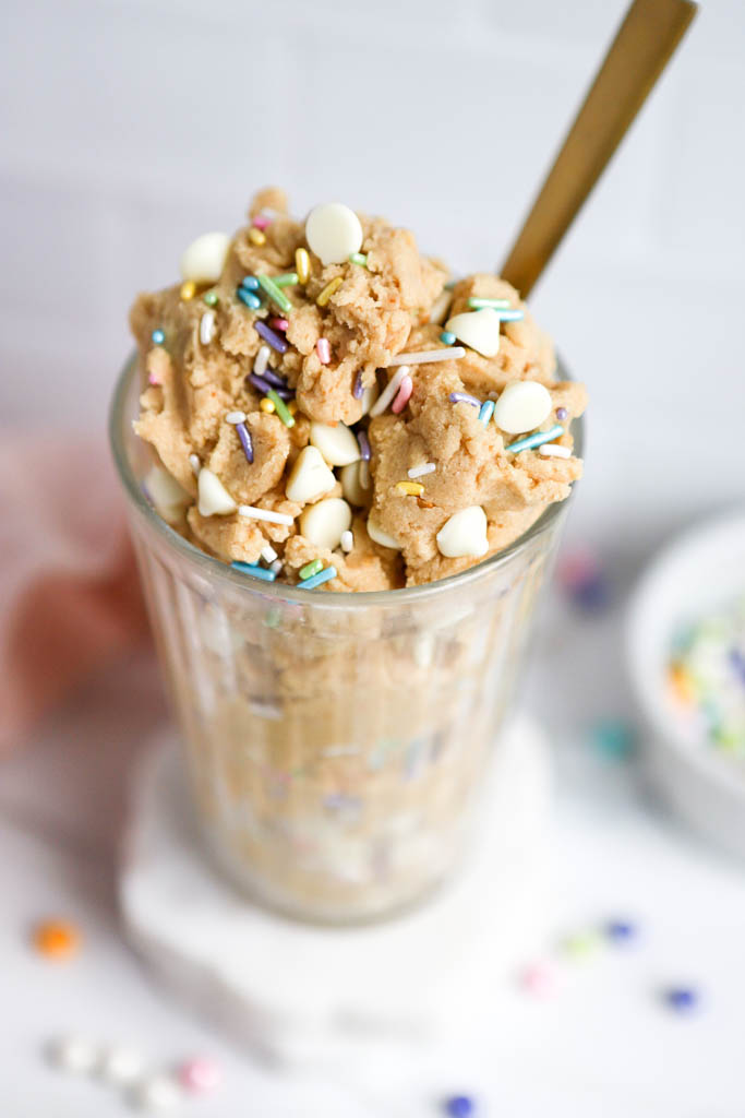 Edible Protein Birthday Cake Cookie Dough - Basics with Bails