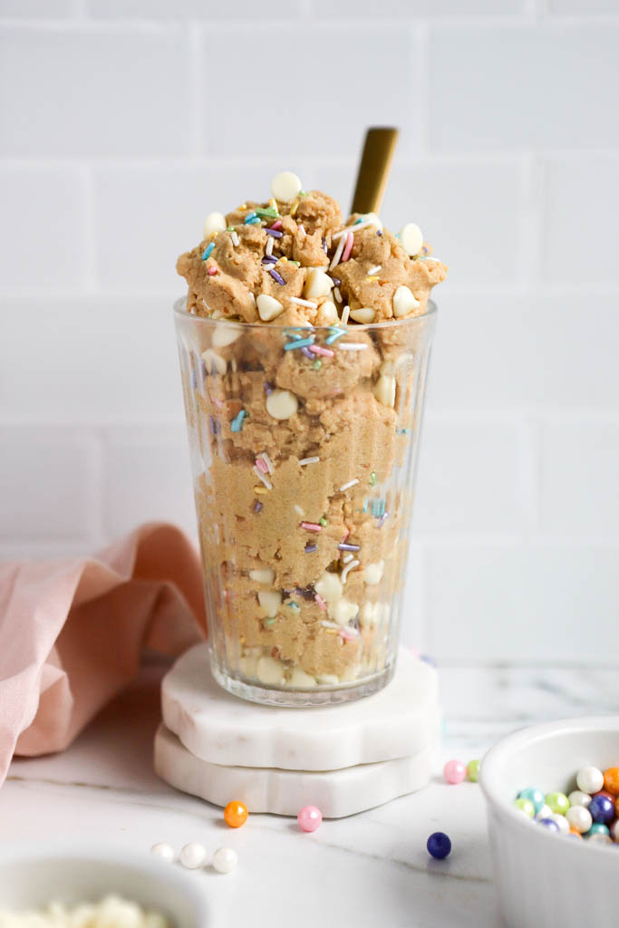 raw cookie dough with almond flour