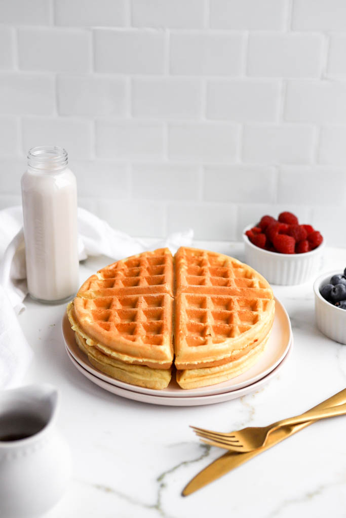 easy protein waffles made with 3 ingredients
