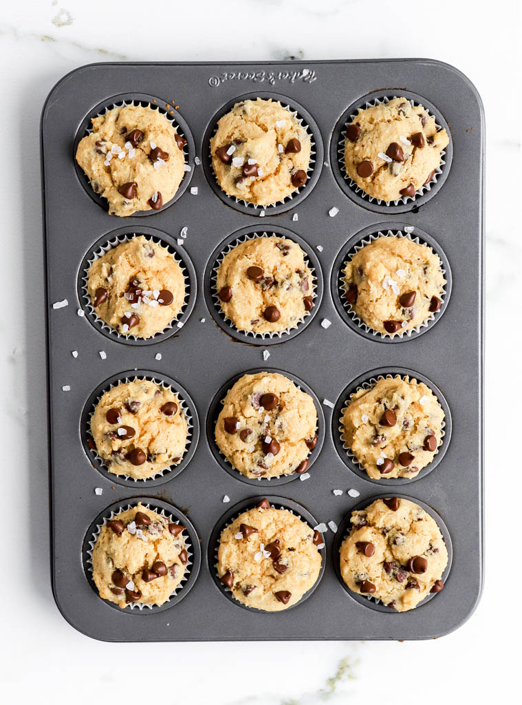mini muffin tin full of gluten-free muffins
