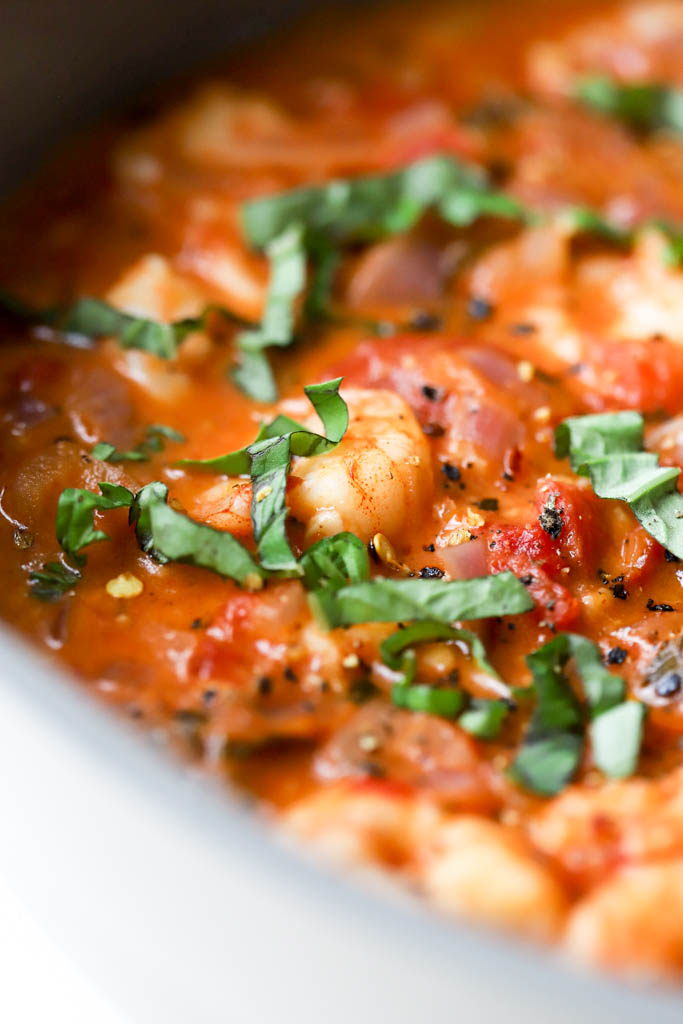 quick weeknight dinner with cooked shrimp