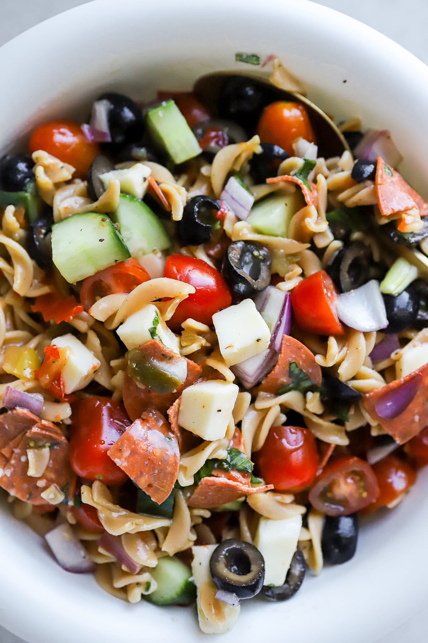 Zesty Italian Pasta Salad (Easy Recipe) - Basics With Bails