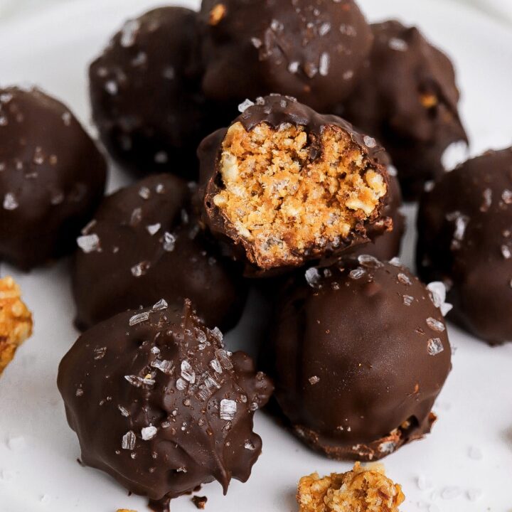 Protein Peanut Butter Crunch Balls (No-Bake Recipe)