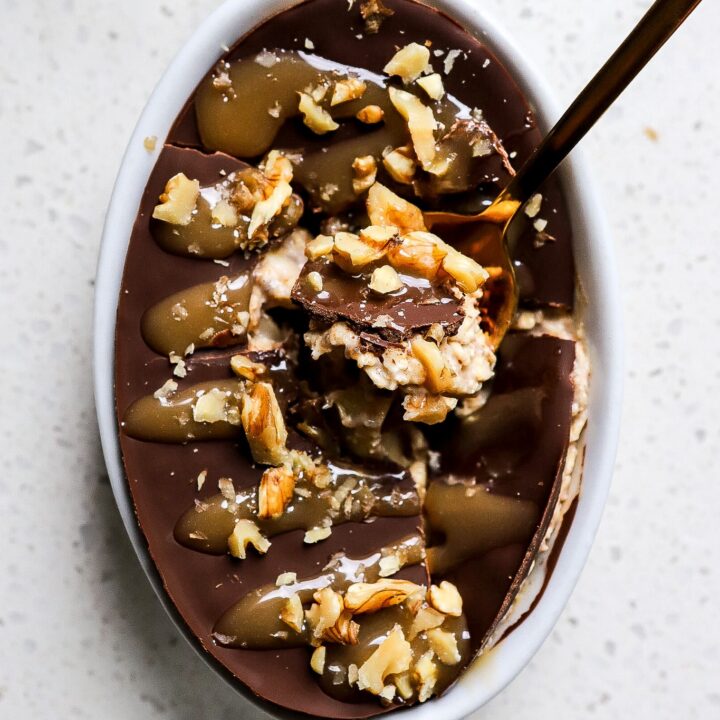 Caramel Apple Overnight Oats (Protein Recipe)-image