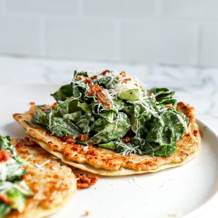 Smash Chicken Caesar Tacos-image